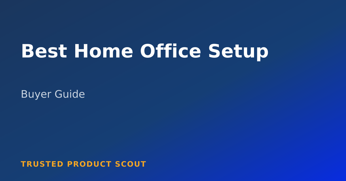 Modern office with sleek furniture. Best Home Office Setup
